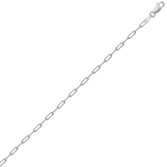 Silver Paperclip Chain 2.4mm