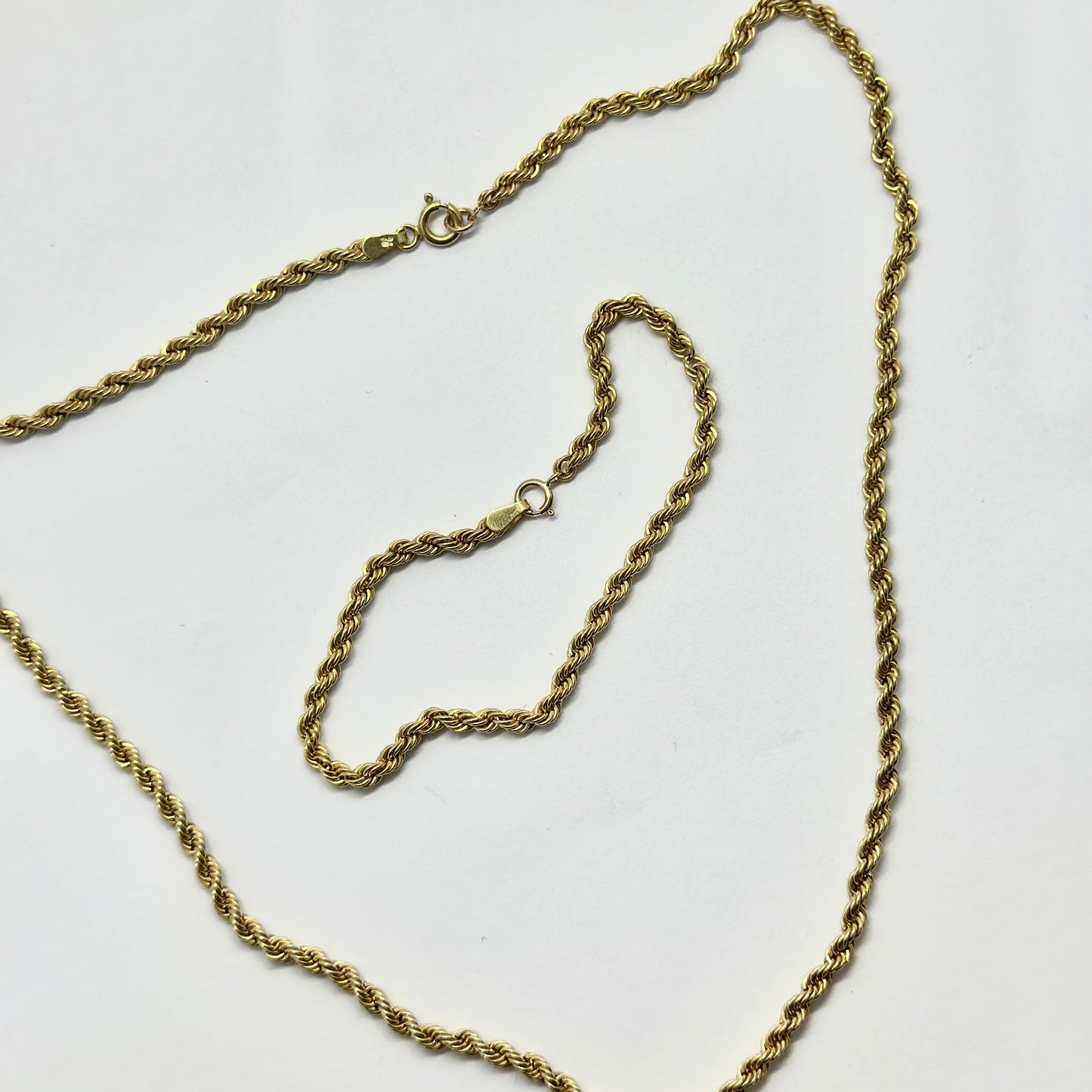 9ct Yellow Gold Rope Necklace