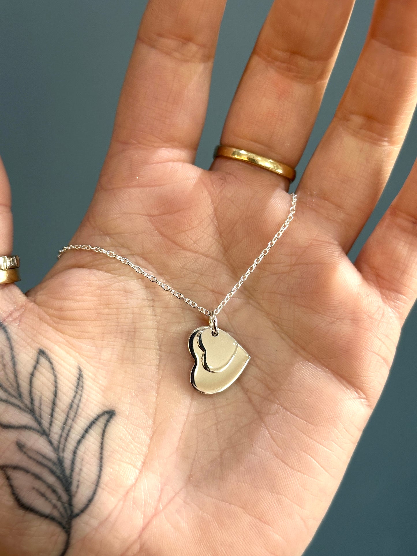 Double Heart Necklace