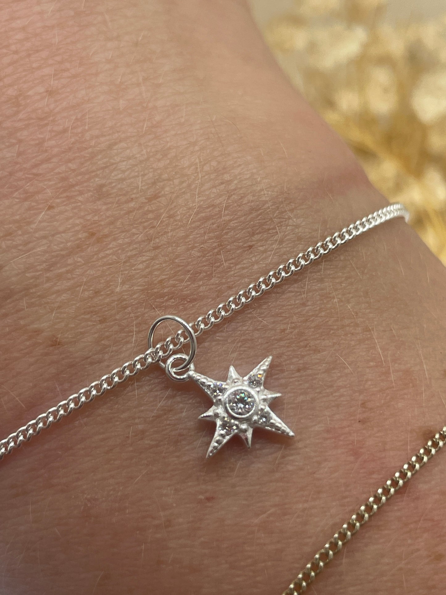 Starburst Charm with CZ detail