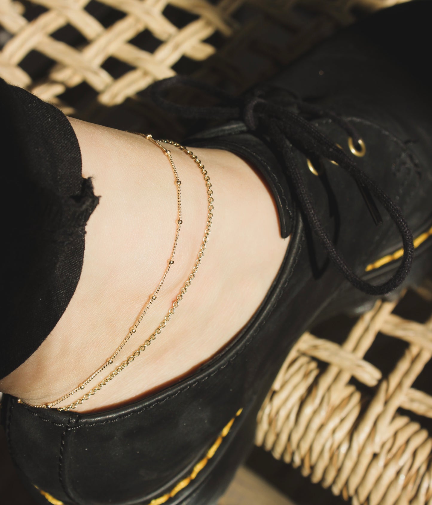 Permanent welded jewellery bracelets anklets midlands gold silver