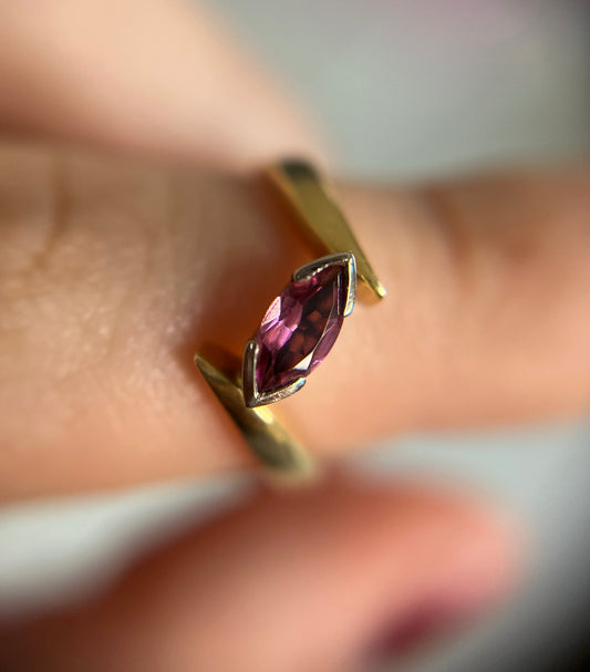 18ct Pink Tourmaline Gold Ring