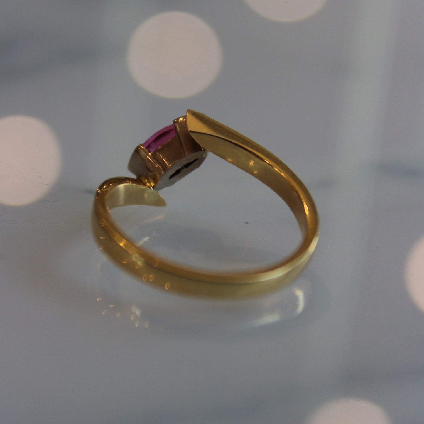 18ct Pink Tourmaline Gold Ring