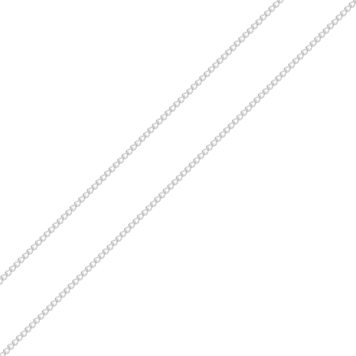 18" Silver Round Curb Chain