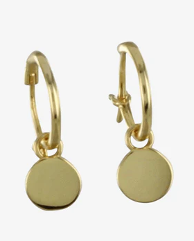Gold Disc Dotty Sleeper Sleeper Earring