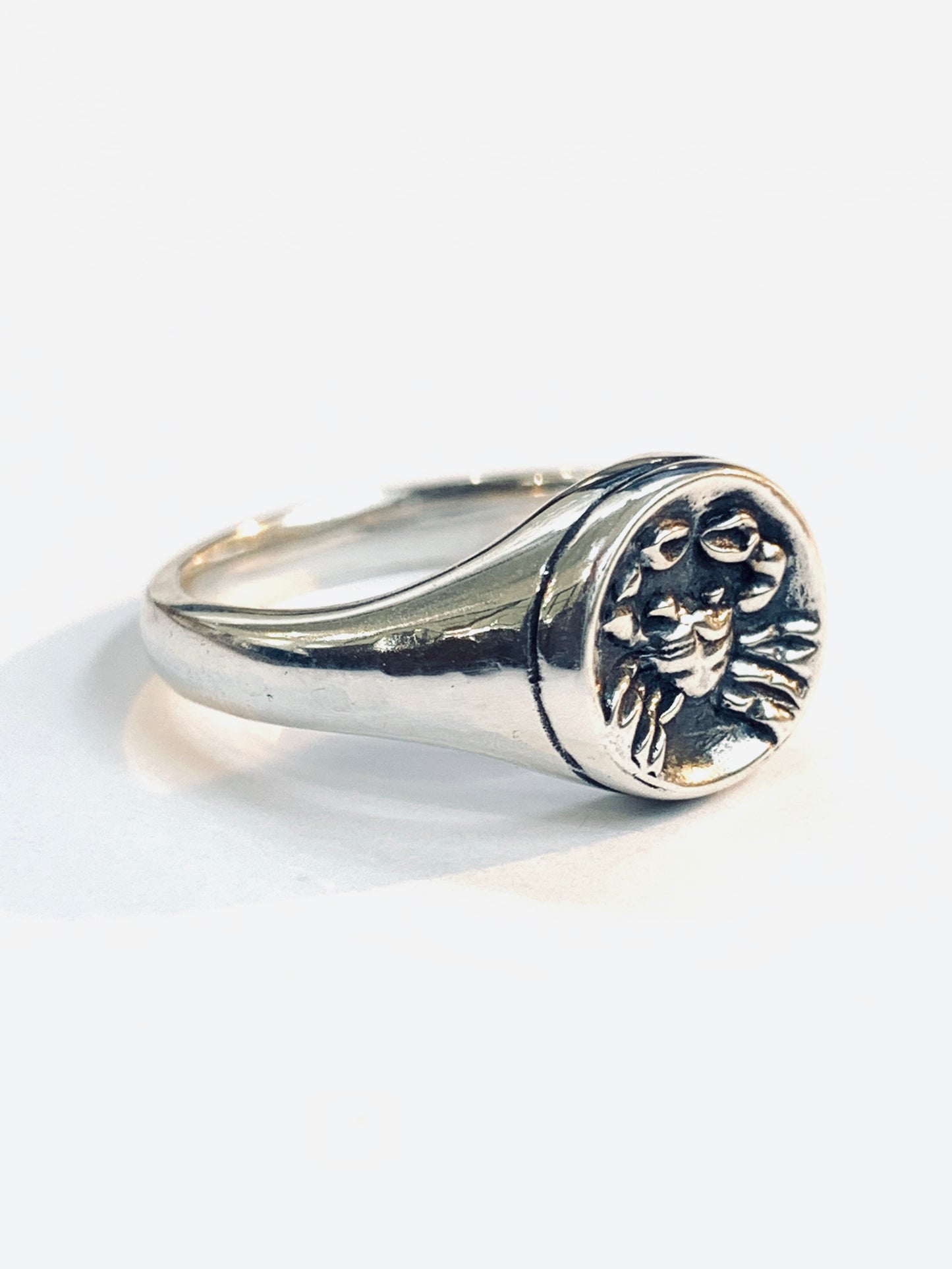 Cancer Crab Signet Ring