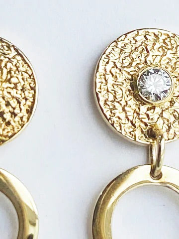 Finished Gold & Diamond earrings