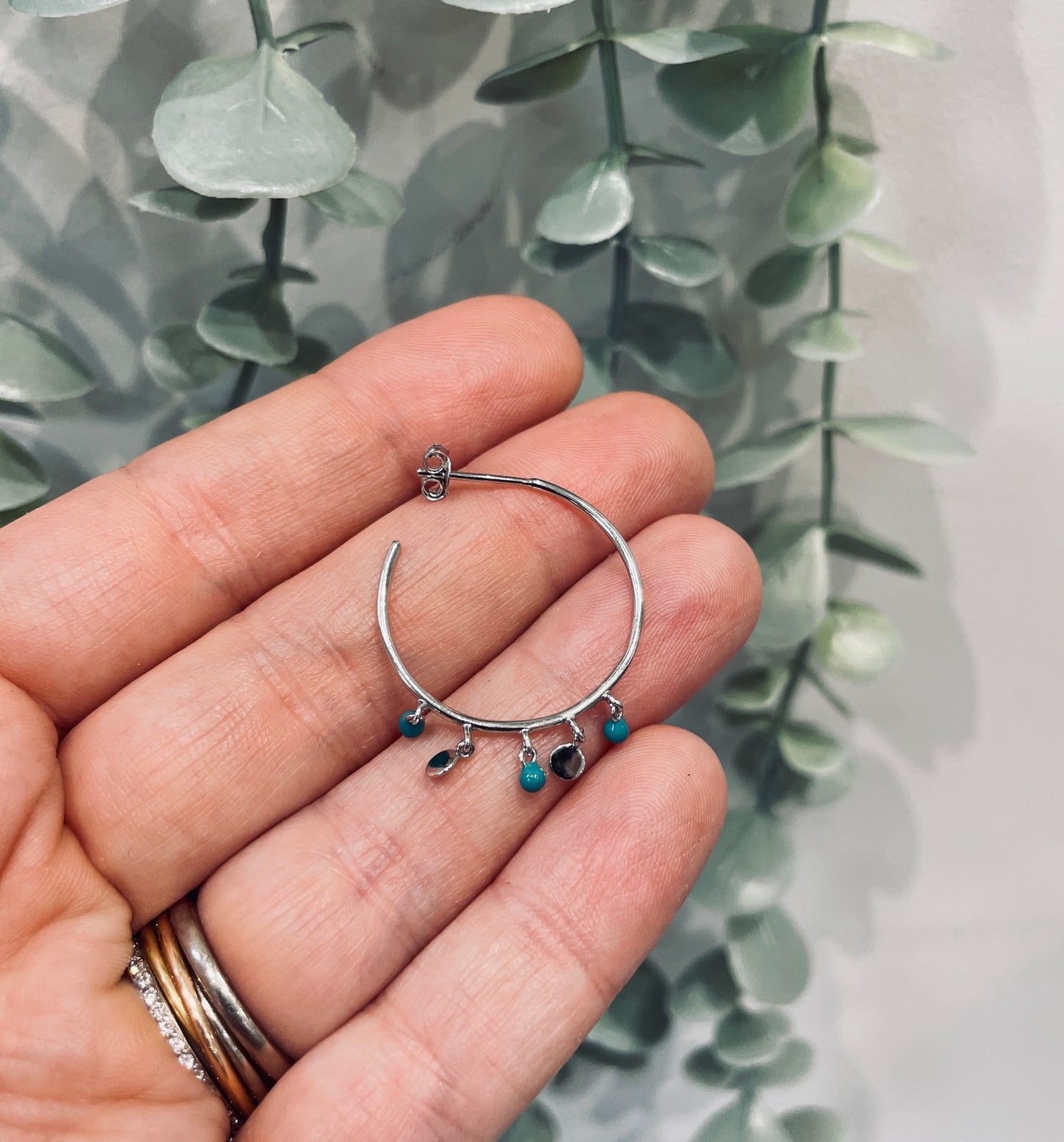 Turquoise Dotty Earrings