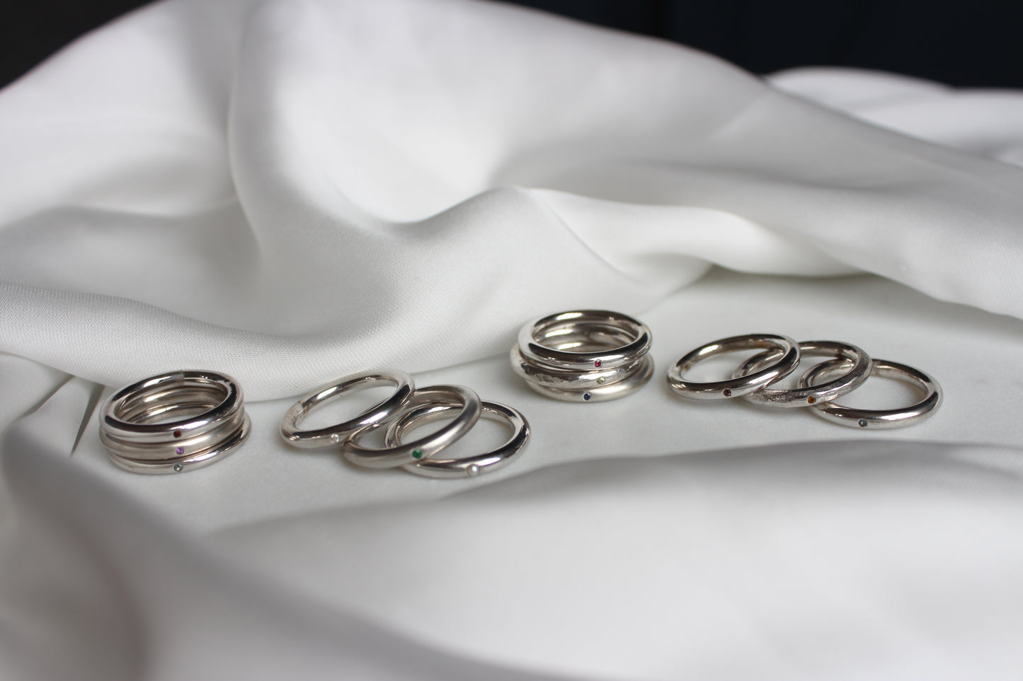 Birthstone Stacking Ring - January