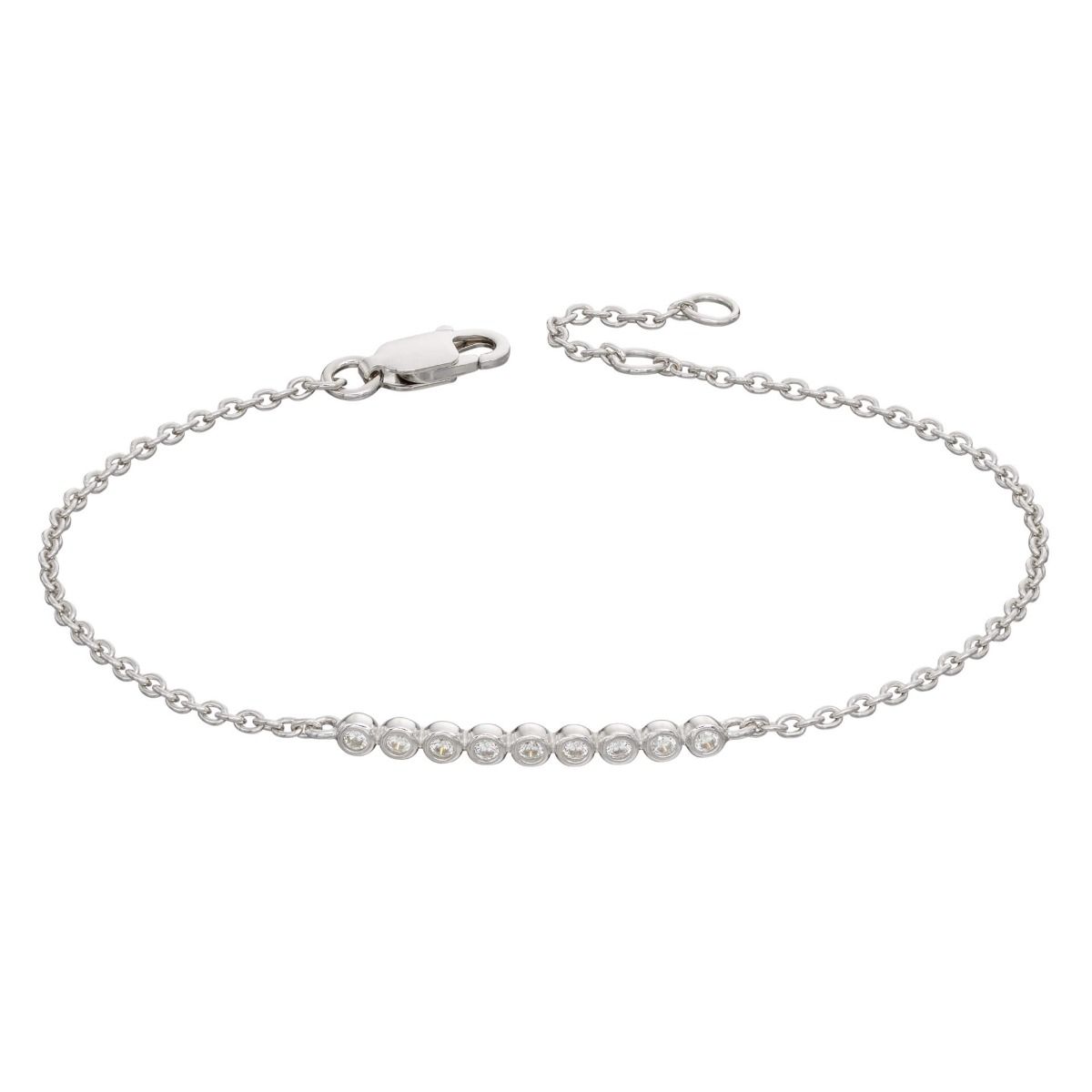 CZ rubover bracelet