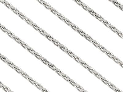18" Silver Spiga Necklace
