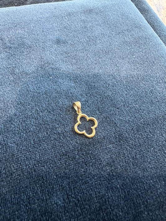 9ct Gold Four Leaf Clover Pendant