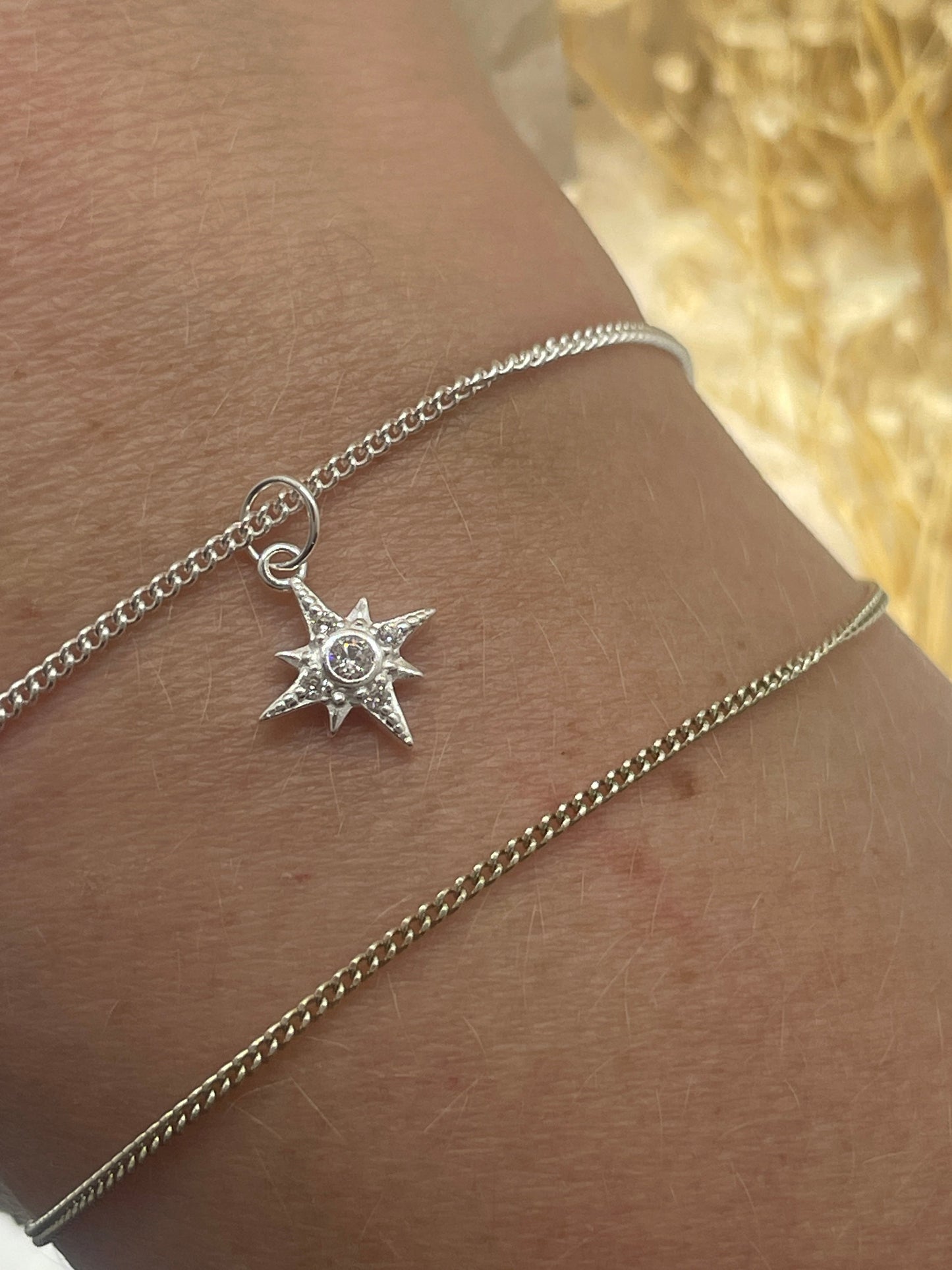 Starburst Charm with CZ detail