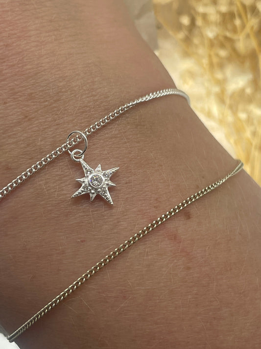 Starburst Charm with CZ detail