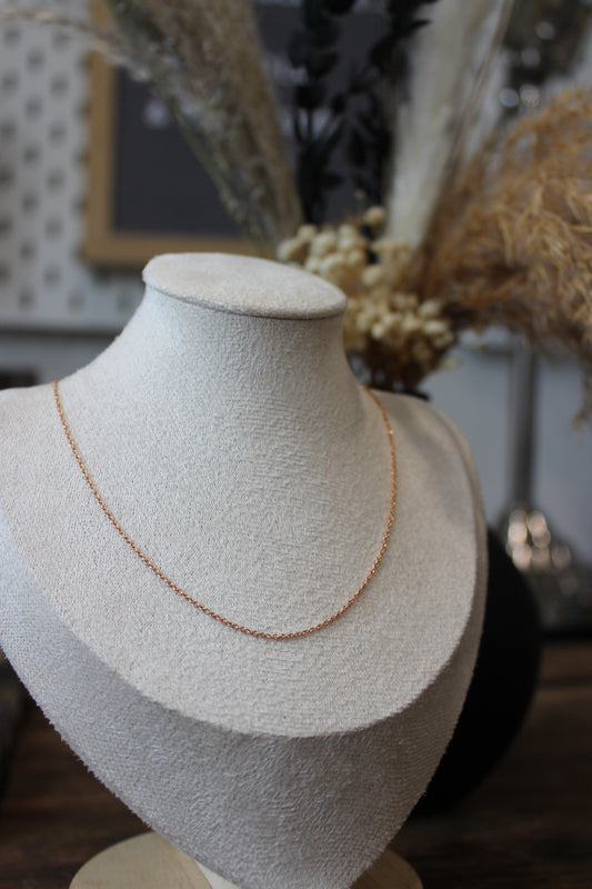 9ct Rose Gold Necklace Chain