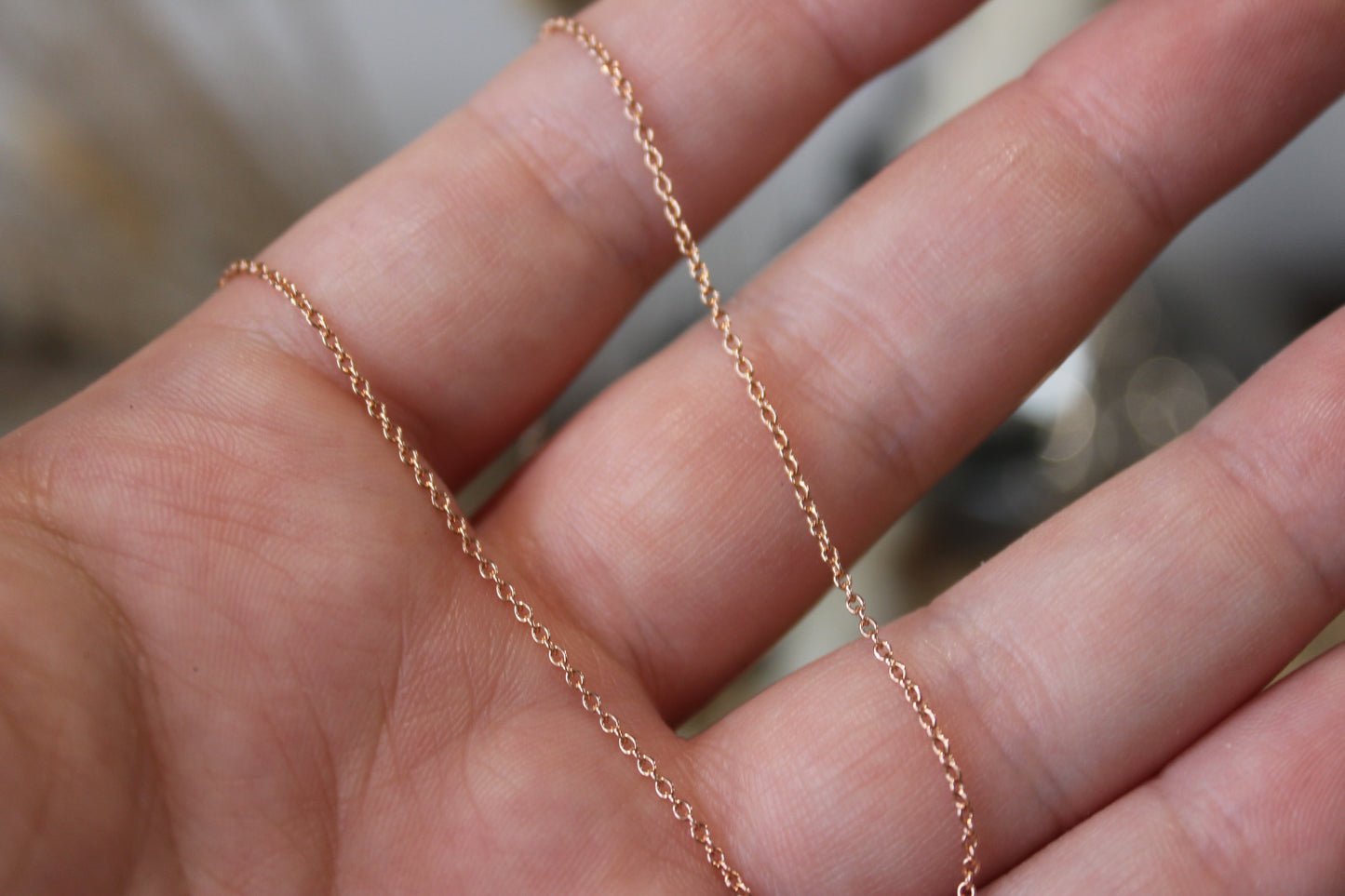 9ct Rose Gold Necklace Chain