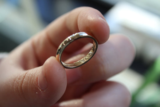 Gold Fingerprint Ring