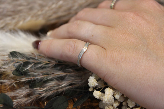 Wishbone Memorial Ring with Clay