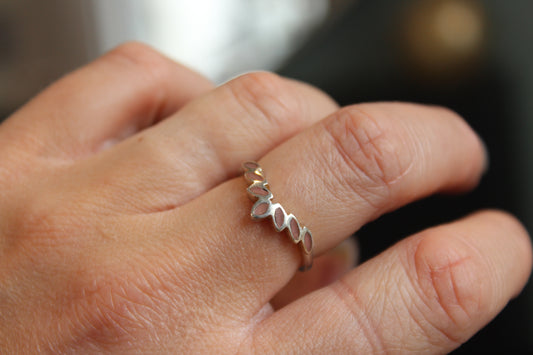 Lotus Memorial Ring with Resin