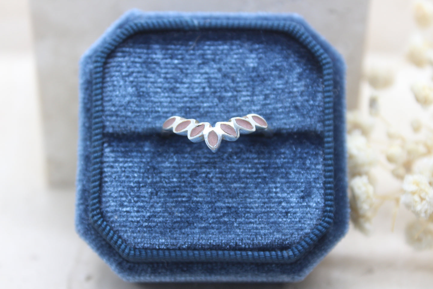 Lotus Memorial Ring with Resin