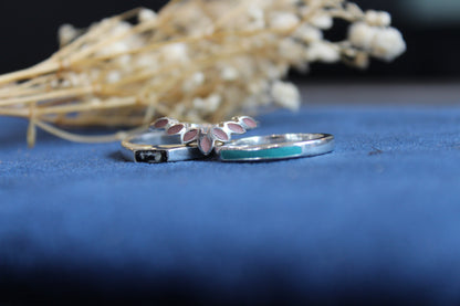 Small Rectangular Signet Memorial Ring (Resin)