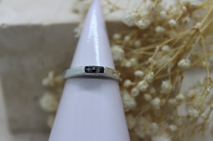 Small Rectangular Signet Memorial Ring (Resin)