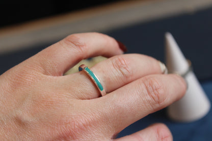 1/3 Resin Band Memorial Ring