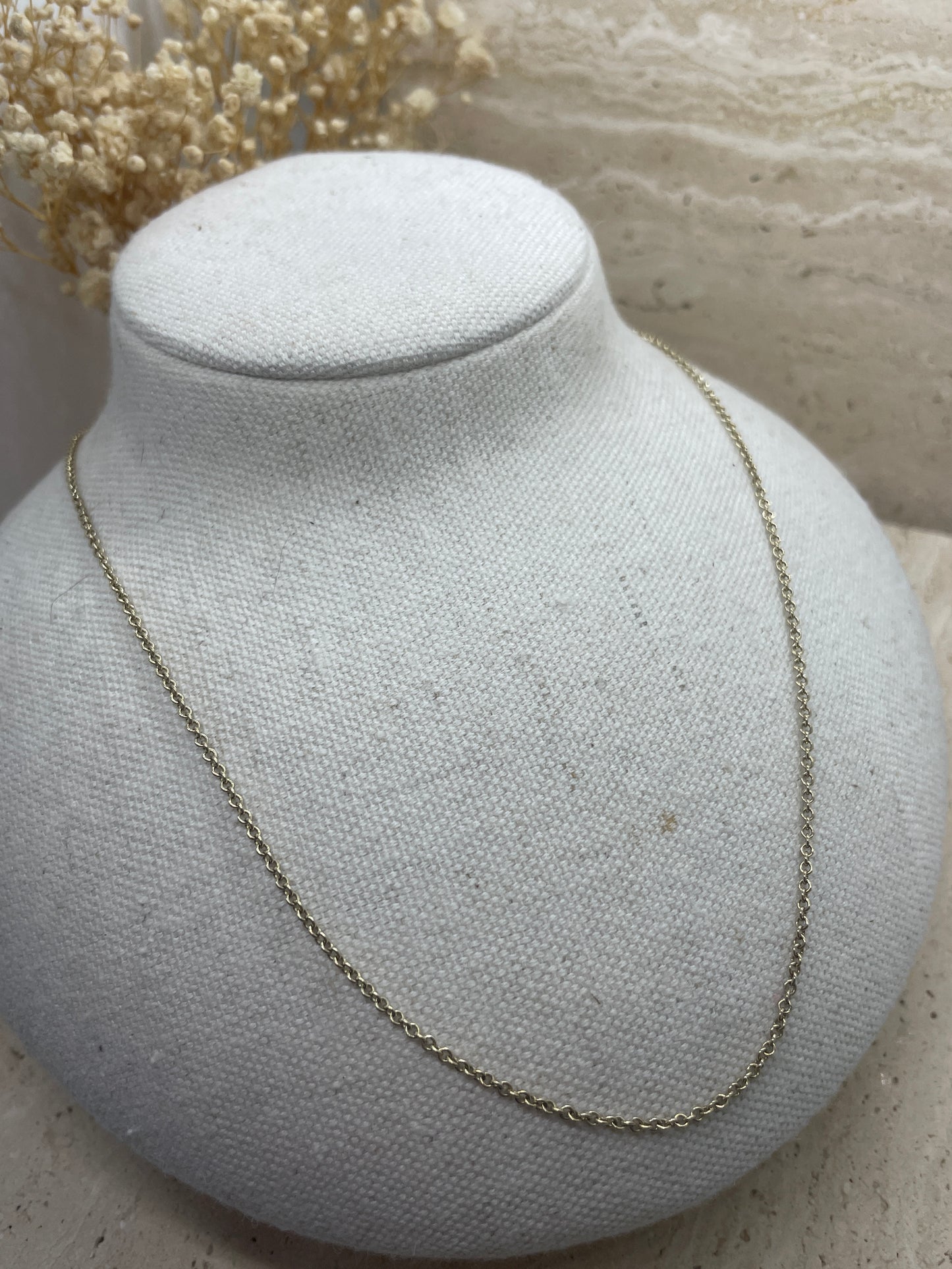 9ct Yellow Gold Trace Chain 16"