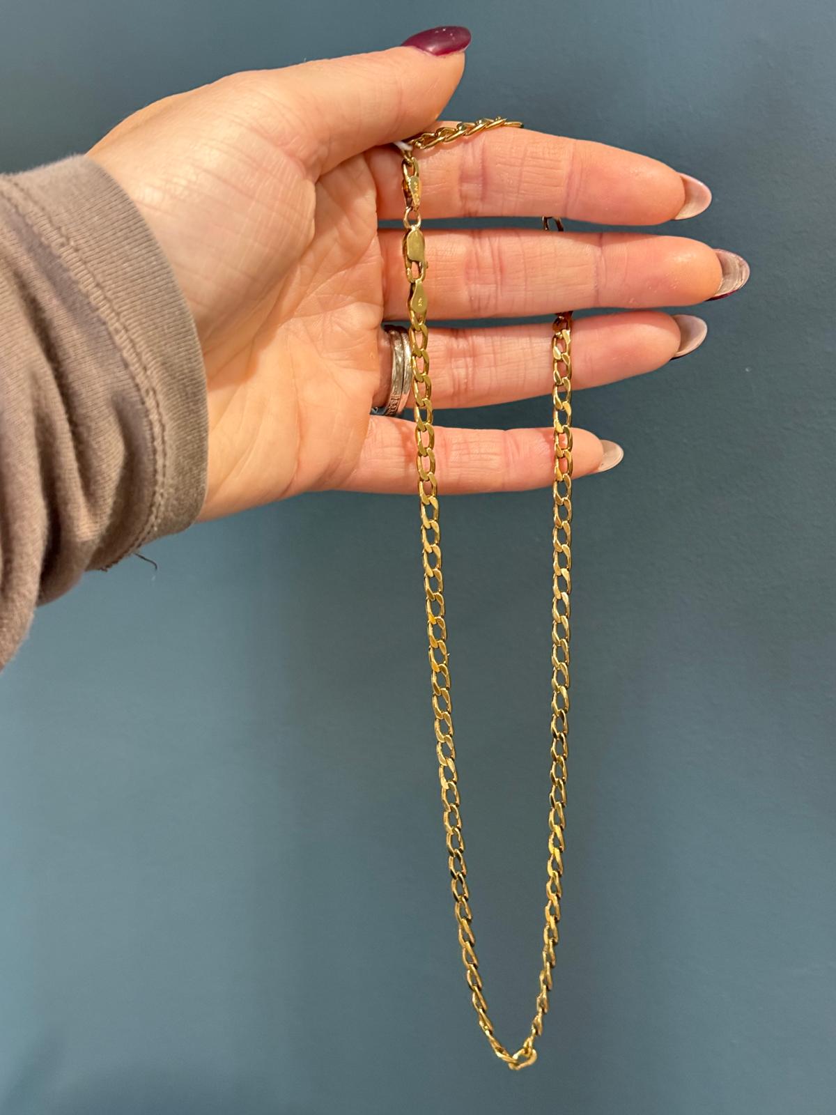 9ct Yellow Gold Curb Chain