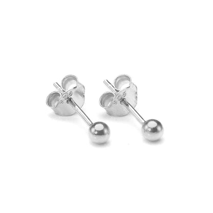 Sterling Silver 4mm Ball Studs