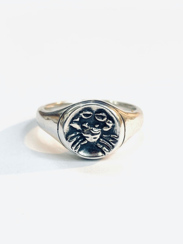 Cancer Crab Signet Ring