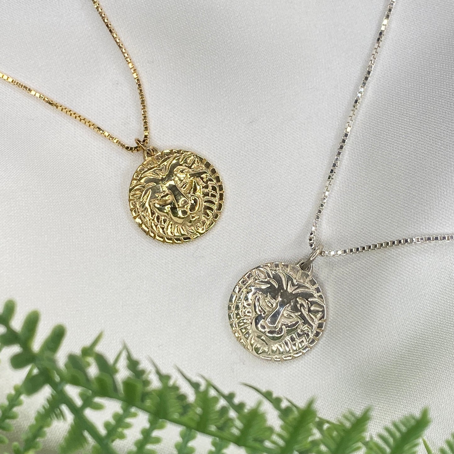 Handmade 9ct Yellow Gold Leo Pendant