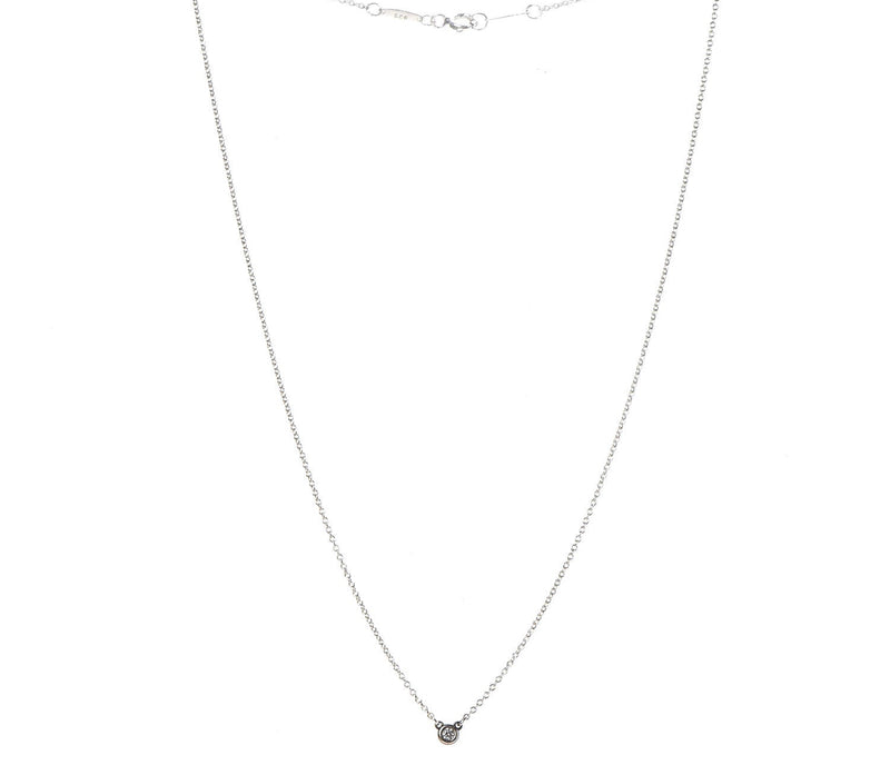 Signature Diamond Necklace in Silver