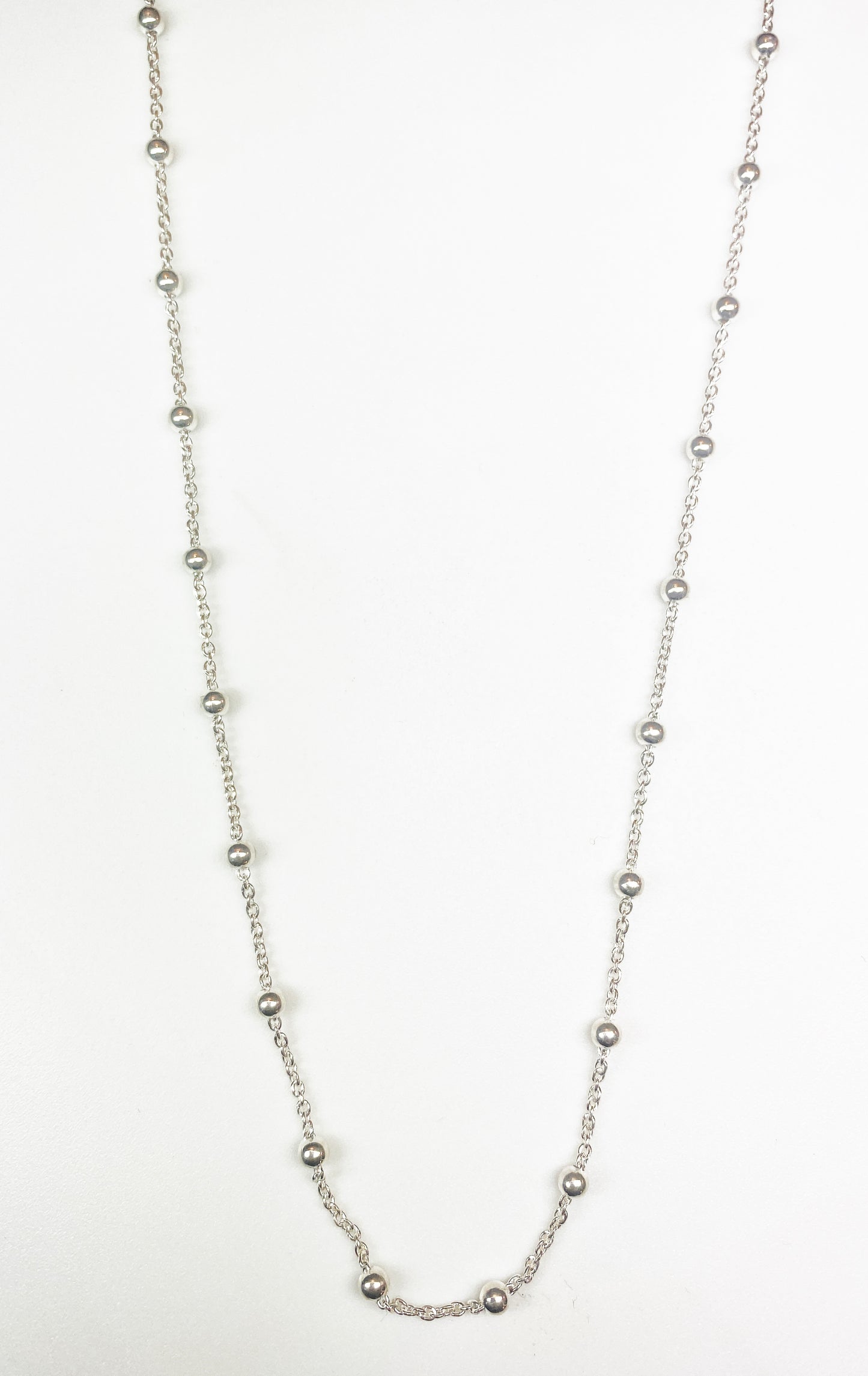 Beaded Silver chain
