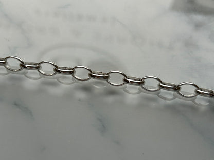 Silver Oval Belcher Style Bracelet