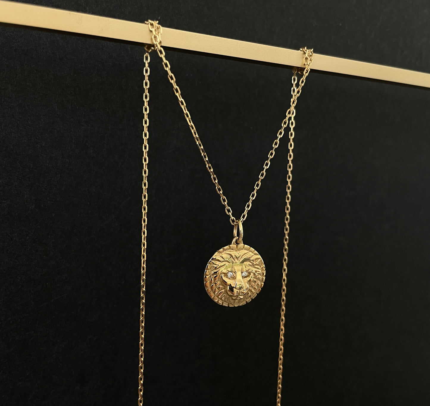Handmade 9ct Yellow Gold Leo Pendant