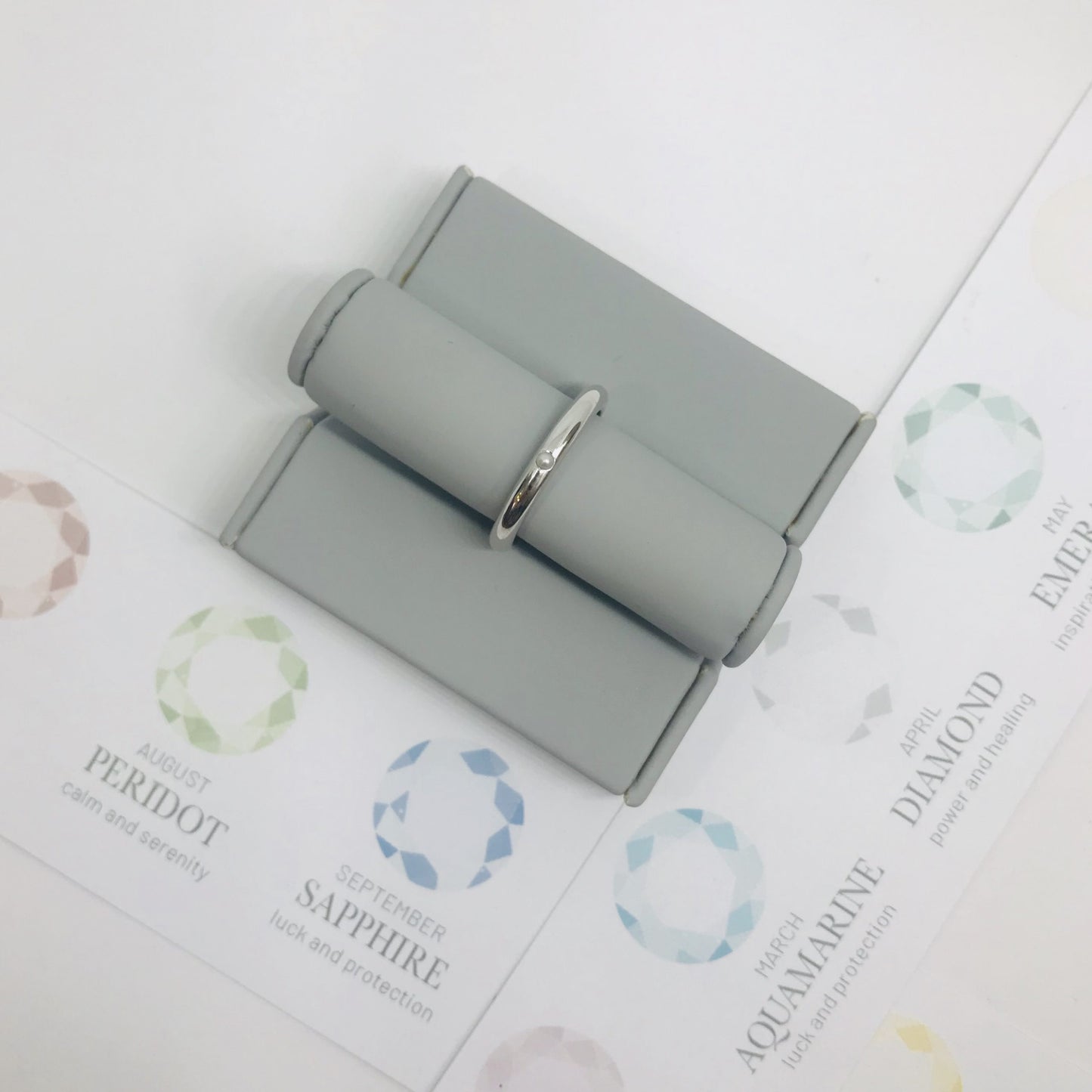 Birthstone Stacking Ring - June