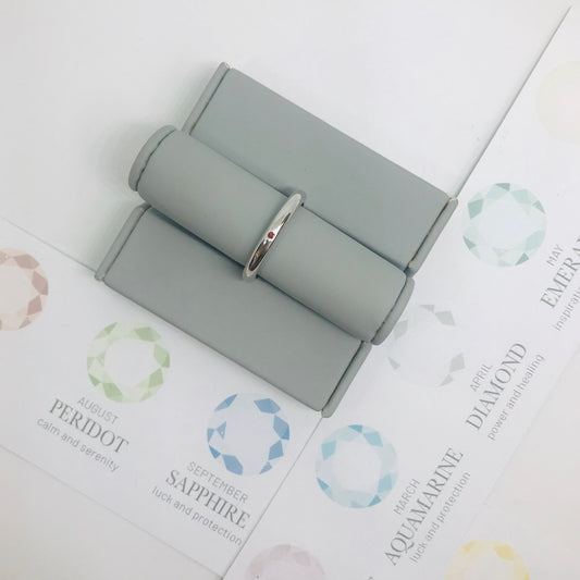 Birthstone Stacking Ring - January