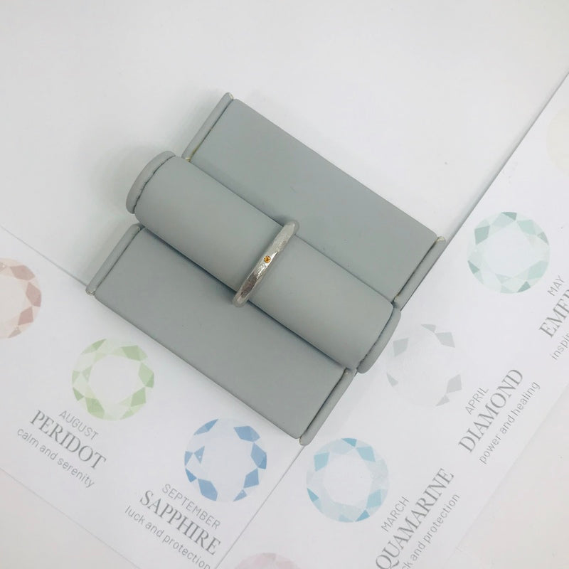 Birthstone Stacking Ring - November