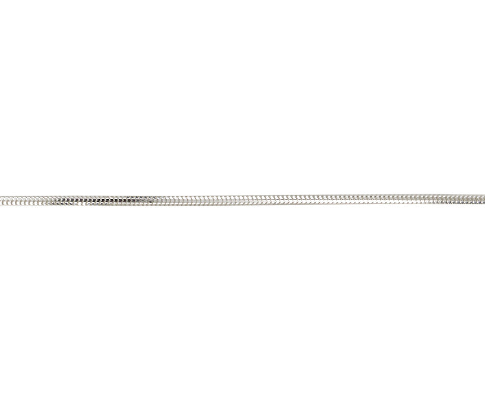 Silver Filed Snake Chain