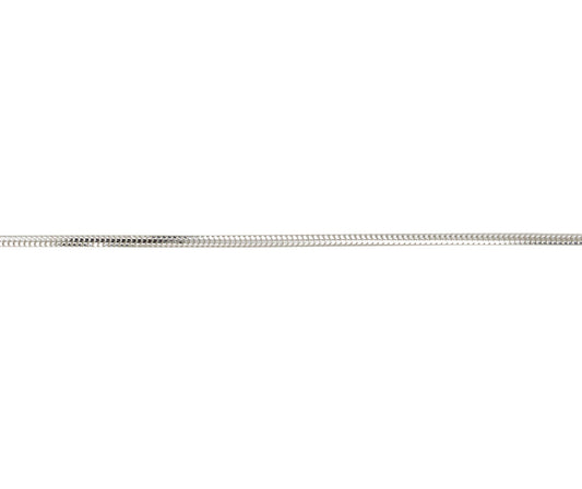 Silver Filed Snake Chain
