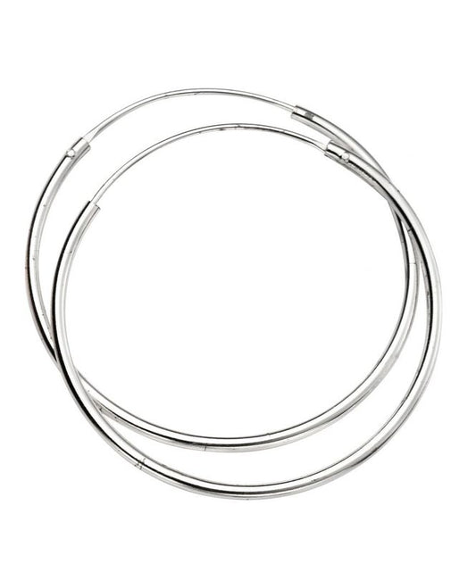 Silver Medium Sized Sleeper Hoops