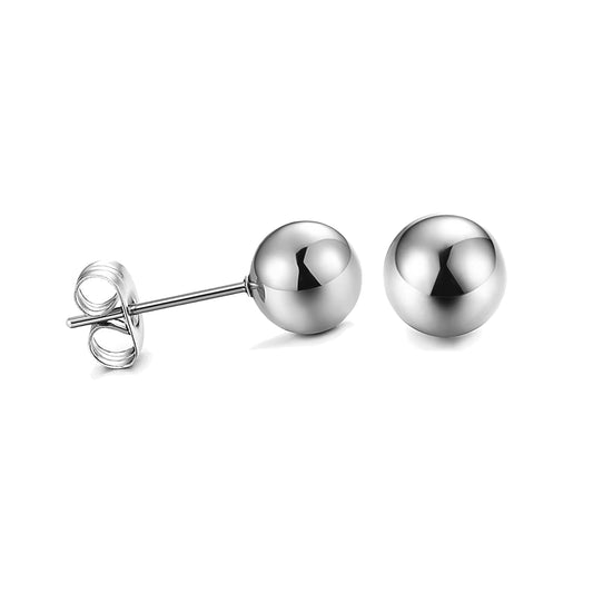 Sterling Silver 5mm Ball Studs